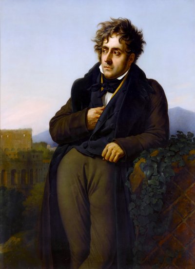 Portrait of François-René, vicomte de Chateaubriand by Anne Louis Girodet de Roucy Trioson
