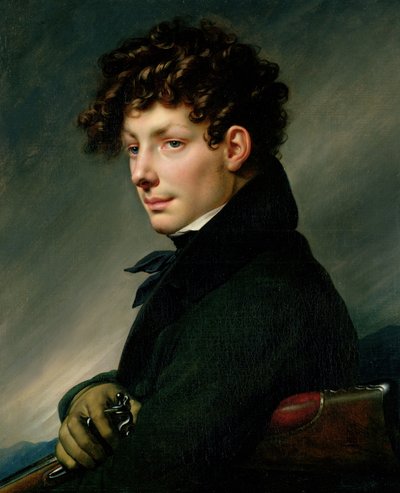 Portrait of a Young Man as a Hunter, 1811 by Anne Louis Girodet de Roucy Trioson