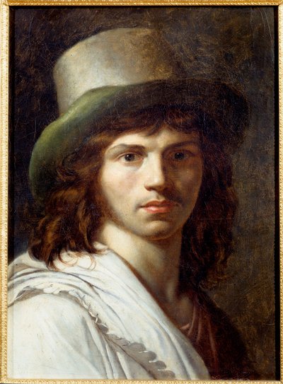 Self Portrait. Painting by Anne Louis Girodet de Roucy-Trioson by Anne Louis Girodet de Roucy Trioson