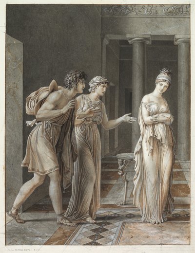 The Meeting of Orestes and Hermione by Anne Louis Girodet de Roucy Trioson