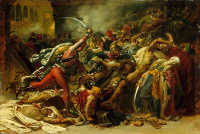 Sketch for The Revolt of Cairo by Anne-Louis Girodet de Roussy-Trioson