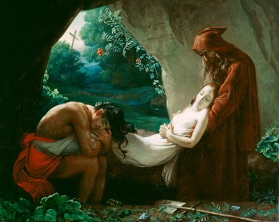 Burial of Atala by Anne Louis after Girodet de Roucy Trioson