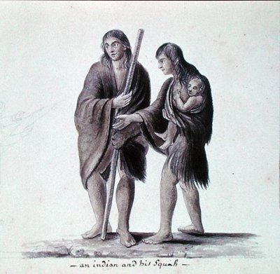 An Indian and His Squaw by Anne Marguerite Hyde de Neuville