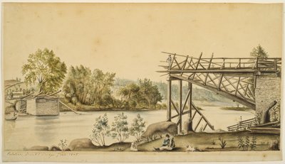 Incomplete Bridge, Palatine, New York by Anne Marguerite Hyde de Neuville