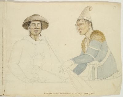 Two Wax Figures of Indigenous Americans at Mix