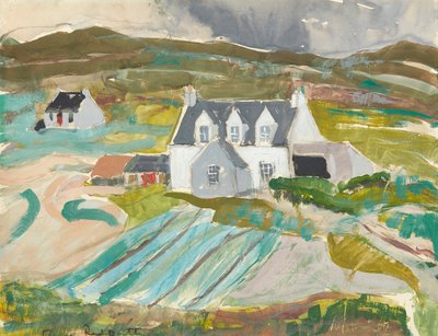 Cottages at Clachanish, Skye by Anne Redpath