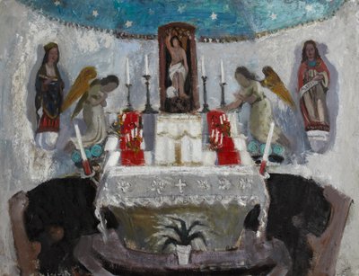 In the Church of St Jean, Tréboul, c.1953-54 by Anne Redpath