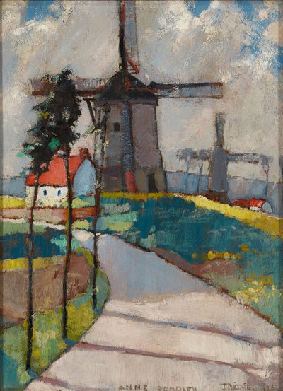 Windmills at the Pas De Calais by Anne Redpath