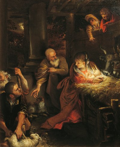 Adoration of the Shepherds by Annibale (attr. to) Carracci