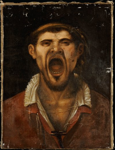 A Peasant Man Shouting by Annibale Carracci