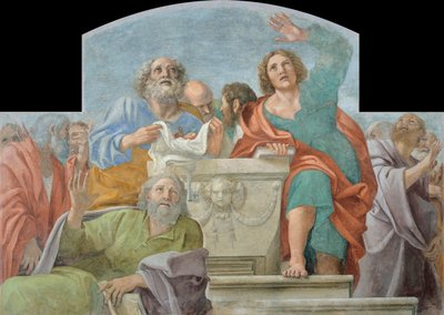 Apostles around the Empty Sepulchre by Annibale Carracci