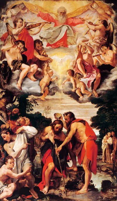 Baptism of Christ by Annibale Carracci