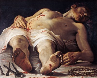 Dead Christ by Annibale Carracci
