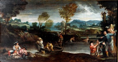 Fishing by Annibale Carracci