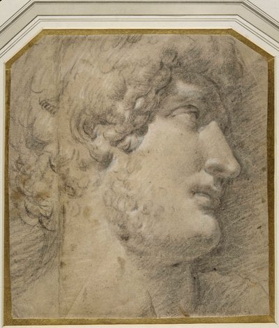 Head of the Emperor Gallienus (or Hadrian, after the antique) by Annibale Carracci