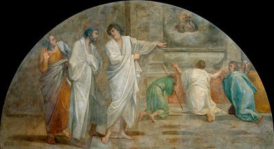 Apparition of Saint Didacus above His Sepulchre by Annibale Carracci