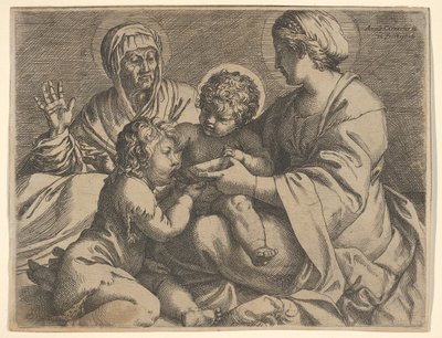 Madonna and Child with Saints Elizabeth and John the Baptist by Annibale Carracci