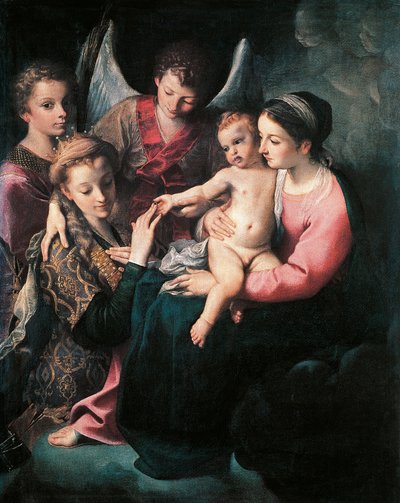Mystic Marriage of St Catherine by Annibale Carracci