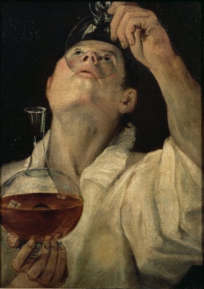 Portrait of a Man Drinking, c.1581-4 by Annibale Carracci
