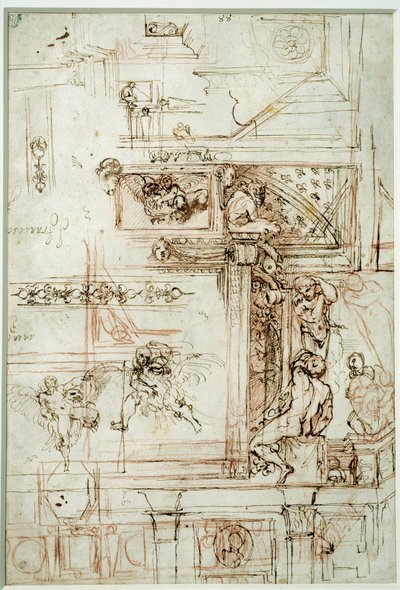 Project for the Farnese gallery by Annibale Carracci