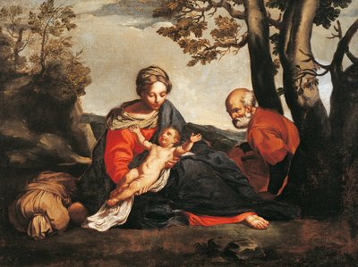 Rest on the Flight into Egypt by Annibale Carracci