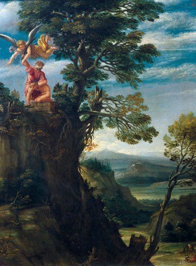 Sacrifice of Isaac by Annibale Carracci by Annibale Carracci