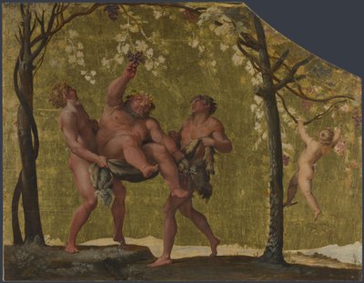 Silenus Gathering Grapes, c. 1598 by Annibale Carracci