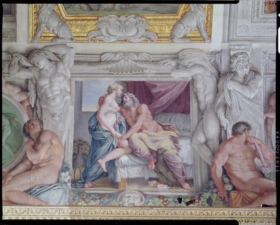 Galleria di Carracci, Jupiter and Juno (detail) by Annibale Carracci