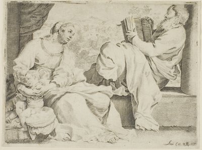 The Holy Family with Saint John the Baptist by Annibale Carracci