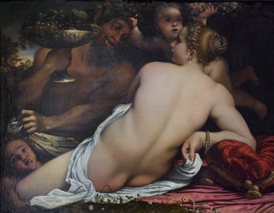 Venus, Two Satyrs and Cupid by Annibale Carracci