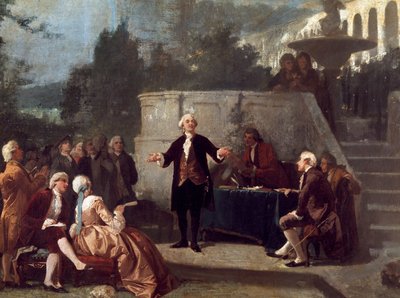 Carlo Goldoni Declares a Sonnet Before the Colonia Alfea in the Scotto Garden of Pisa by Annibale Gatti