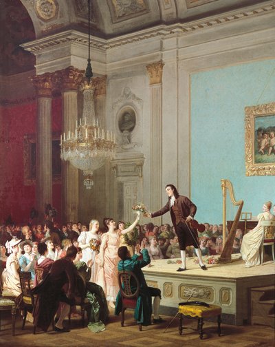 The First Triumph of Paganini, ca 1890 by Annibale Gatti