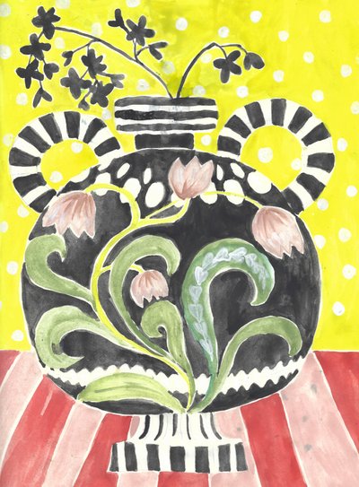 Bold Floral Still Life by Annick