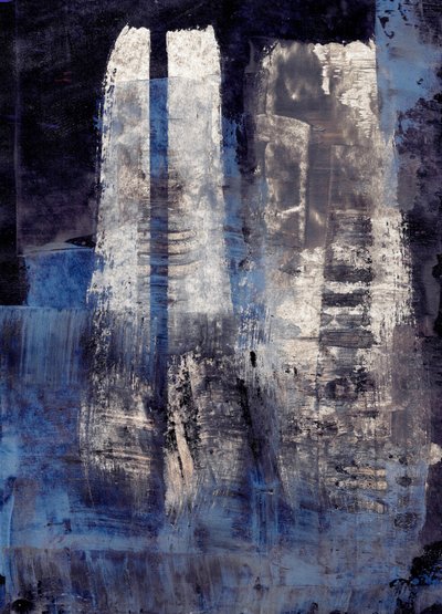 Deep Blue Abstraction by Annick