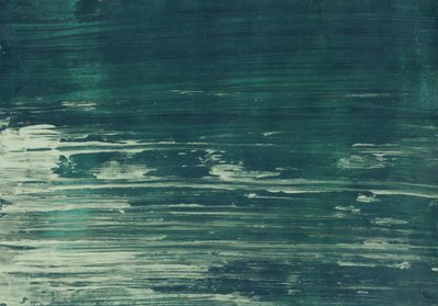 Deep Teal Water Flow by Annick