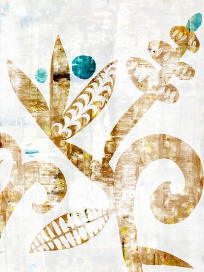 Earthy Botanical Abstract by Annick