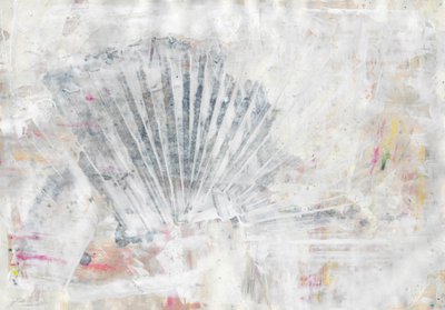 Faded Fan Abstract by Annick