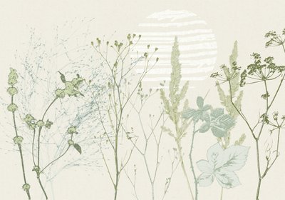 Muted Botanical Sunrise by Annick