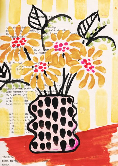 Playful Floral Vase by Annick
