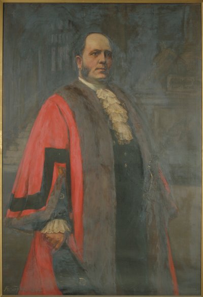 Sir Thomas Vezey Strong, Lord Mayor, 1910 by Annie E Spong