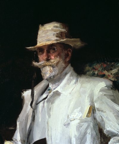 Portrait of William Merritt Chase, American Impressionist Painter, c. 1910 by Annie Traquair Lang