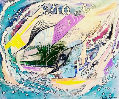 Colorful Eye Splash by Annika Tiren