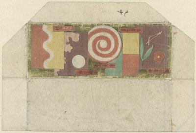Abstract Decoration with Texts with Erotic Association by Anonymous