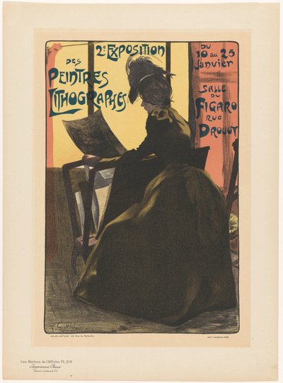 Advertisement for the Second Exhibition of the Peintres Lithographes in the Salle du Figaro by Anonymous
