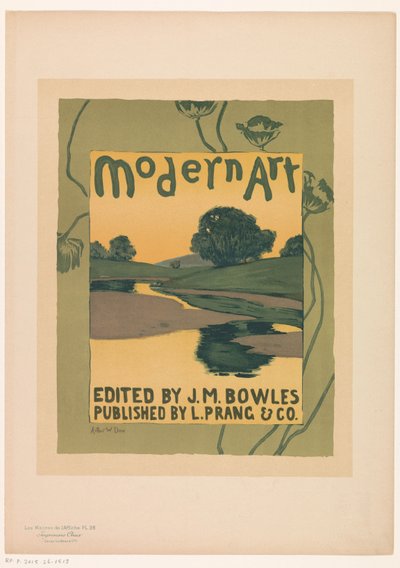 Advertisement for the Magazine Modern Art (series title: Les Maîtres de l