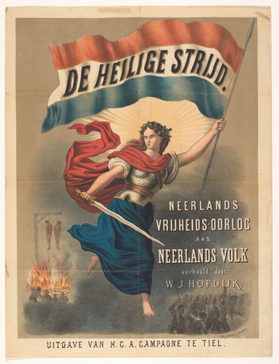 Poster for The Holy Struggle by Willem Jacobszoon Hofdijk by Anonymous