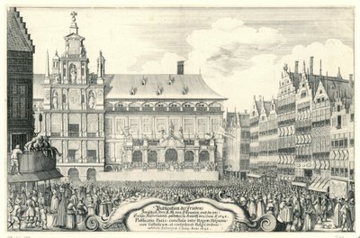 Proclamation of the Peace of Münster in Antwerp, 1648 by Anonymous