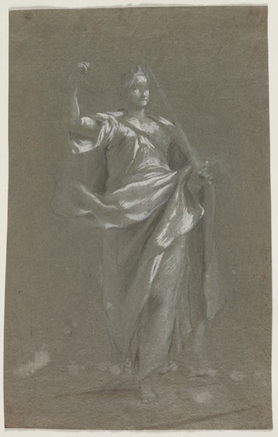 Allegorical Figure (recto and verso) by Anonymous