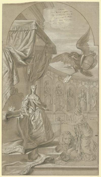 Allegory on the Inauguration of Archduchess Maria Anna of Austria as Regent, 1744 by Anonymous