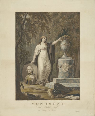 Allegorical Monument for Frederick, Prince of Orange-Nassau, 1799 by Anonymous